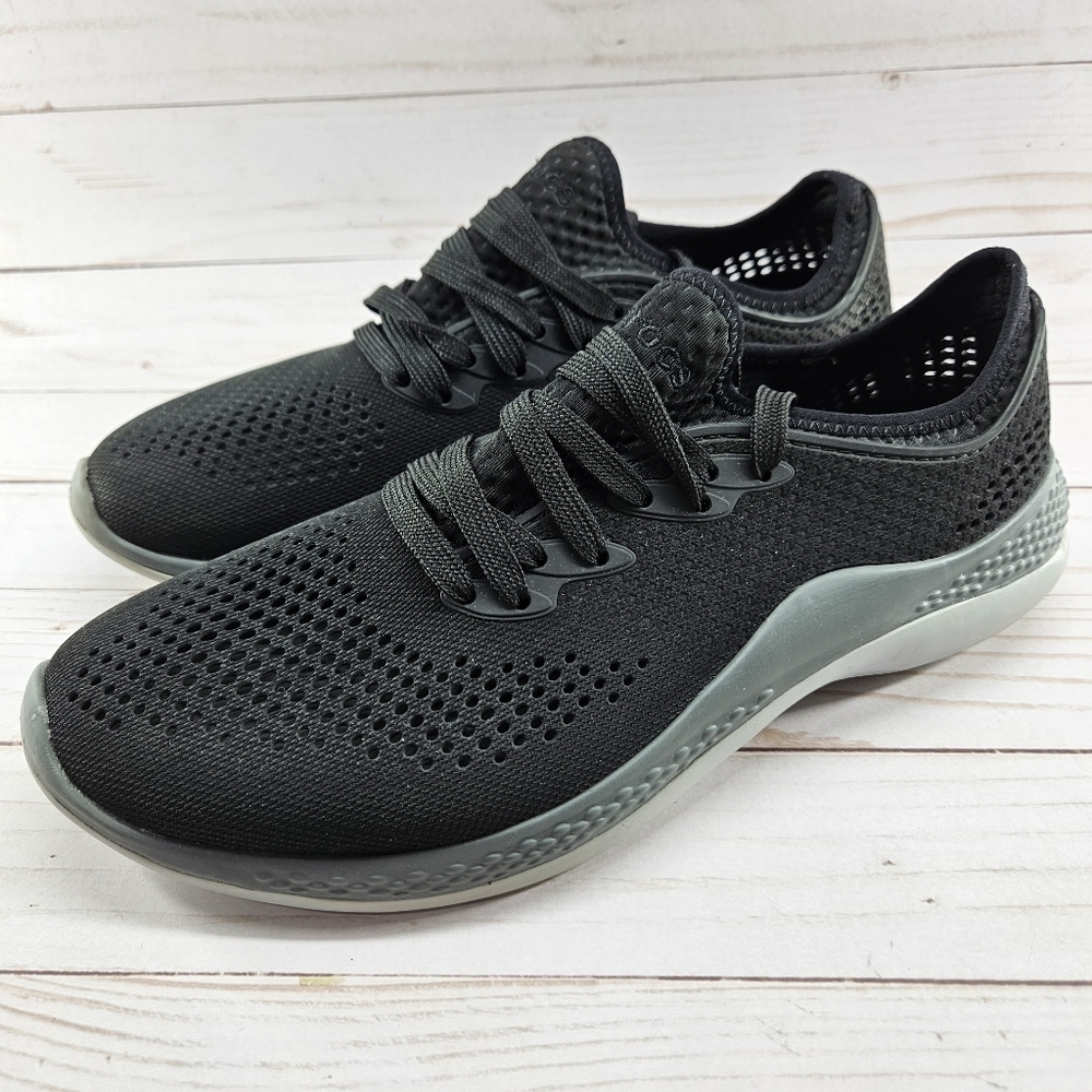 Crocs Shoes Womens Size 10 Black‎ LiteRide 360 Pacer Lace Casual Sneakers 206705